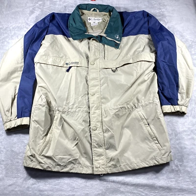 Columbia Men XLT Cirrus Windbreaker Rain Jacket Biege Green Blue & Green - Image 1 of 4