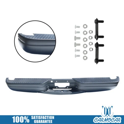 Assembly Rear Step Bumper Black For Ford 1997-2004 F-150 1997-99 F-250 Styleside Foto 1 de 4