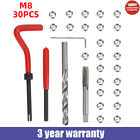 30Pcs M8 X 1.25Mm Metric Thread Repair Insert Kit Helicoil Car Pro Coil Tool