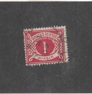 IRLANDA (MK6280) # J2 EN MUY BUEN ESTADO USADO 1p 1925 FRANQUEO DEBIDO/CARMINE GATO VALOR $13 - Imagen 1 de 1
