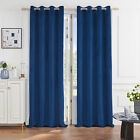 Topfinel 2pcs Opaque Blackout Insulated Velvet Curtains For Bedroom Livingroom