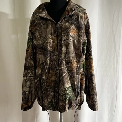 Realtree Edge Scent Factor M Jacket Zip Up Front Pocket Zip Camo See Pics & Desc - Image 1 of 4