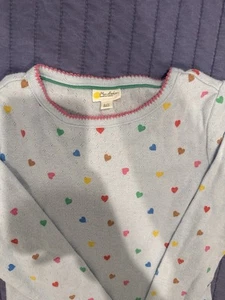 NWT Mini Boden girl light  blue super soft long sleeve Top Size 6-7y - Picture 1 of 4