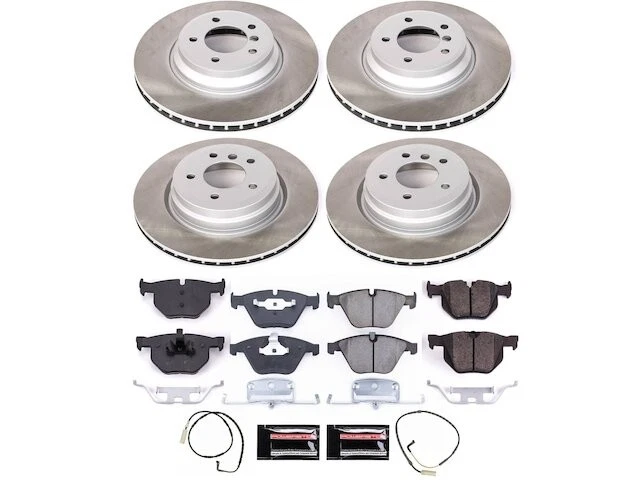 Kit de pastillas de freno y rotor delanteras y traseras para 07-10 BMW 335i xDrive 335xi HN82P1 Foto 1 de 1