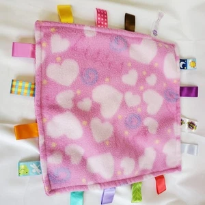 TAGGIES Lovey Pink Sicherheitsdecke Herzen Liebe Küsse sensorisch 12 Zoll - Bild 1 von 5