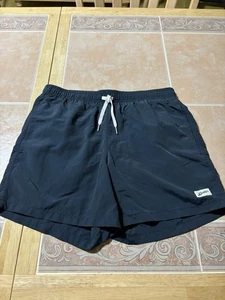 Men’s “BATHER” Swim Trunks With Liner/Sz M/Navy/Excellent Condition - Picture 1 of 5