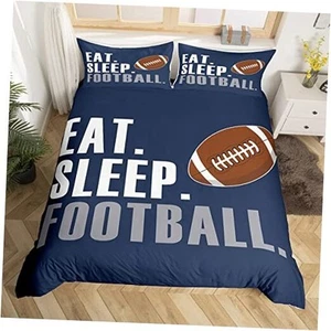 Rugby Comforter Cover Set American Football Sports Bedding Set Queen Multi 05 - Picture 1 of 7