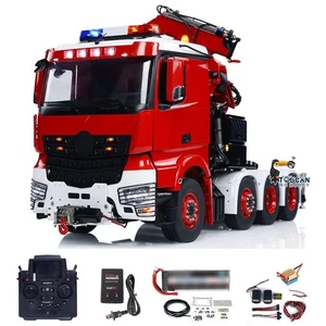 LESU 1/14 8x8 RC Hydraulic Tractor Truck W/ Crane RTR Radio Control Car Fly Jib - Picture 1 of 21