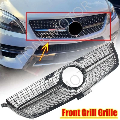 Front Radiator Grille For Mercedes-Benz W166 ML250 ML350 ML400 ML500 2013-2015 - Image 1 of 4