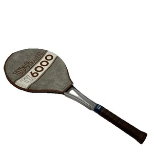 Wilson TX6000 Vintage Metal Tennis Racquet 'Racket' w/ Cover 4 3/8 Grip EUC - Picture 1 of 14