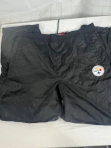 Men's NFL Pittsburgh Steelers Black Multi-color Sweatpants Joggers size large - Picture 1 of 4