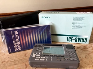 Vintage 1990s Sony ICF-SW55 World Band Shortwave Radio, VGC, Tested & Working - Picture 1 of 3
