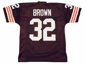 Jim Brown Sewn Stitched Custom Brown Jersey YOUTH Sizes - Picture 1 of 2