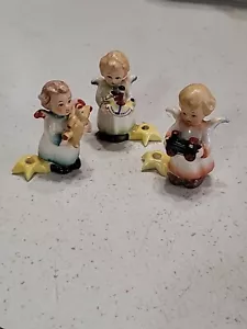 Candelabros pequeños vintage Goebel Christmas Angels - Imagen 1 de 19