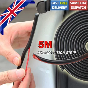 Car Door Edge Guard Molding Trim Protectors Strip 16ft U Shape Rubber Seal Black - Picture 1 of 6