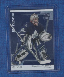 2002-03 ITG Be A Player Between the Pipes Prospect Rookie # 95 Sebastien Centomo - Picture 1 of 2