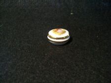 Limoges France Mini Egg Lidded Trinket Box Multi Color with Gold Trim 1