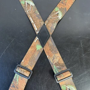 RealTree Camo Suspenders 2" Wide Elastic Clip On Adjustable Outdoor Hunting - Picture 1 of 7