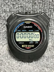 Casio HS‑5 Pro Stopwatch ⏱️ Digital Quartz Split‑Lap Timer Tested - Picture 1 of 7