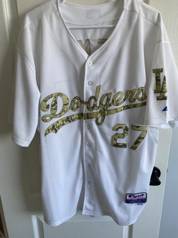 Matt kemp LA dodgers jersey camouflage #27 Size 52 Cool base Cover