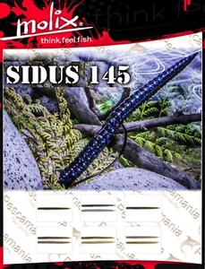 Artificiale spinning softbait Molix SIDUS 145 ( 10 pcs ) 14.5cm 5.7" black bass - Foto 1 di 13