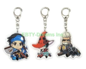 Set of 3 Guilty Gear Acrylic Keychain Anji Mito, I-NO, Goldlewis Dickinson v1 - Picture 1 of 2