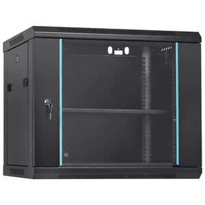 VEVOR 9U Wandmontage Netzwerkschrank server-Rack 15,5" tiefes Türschloss - Bild 1 von 12