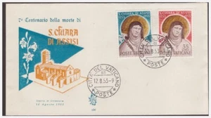 FDC Venetia Club Vatican 1953 - Santa Light Non Viaggiata - Picture 1 of 1