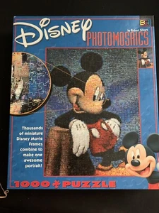 Disney Mickey Mouse Photomosaics Over 1000pc Jigsaw Puzzle Robert Silvers Sealed - Picture 1 of 3