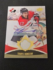 2016 UPPER DECK TEAM CANADA JUNIORS TRAVIS KONECNY #ed 37/199 PATCH AUTO