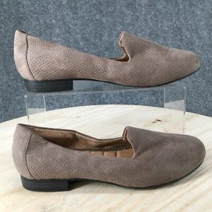 Me Too Shoes Womens 7.5 M Yazi Slip On Loafers Beige Almond Toe Casual Low Heels - Picture 1 of 17