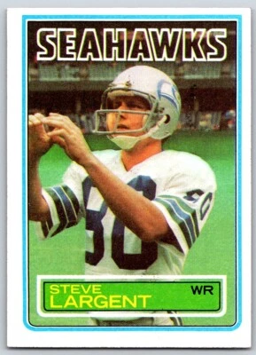 1983 Topps STEVE LARGENT #389 Seattle Seahawks HOF - Image 1 of 2