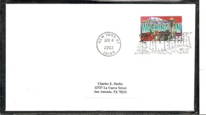 US SC # 3607 Greetings From America FDC - Washington -  No Cachet - Picture 1 of 1