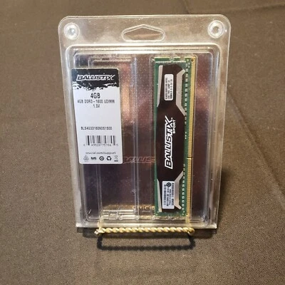 Ballistix RAM Stick 4GB 1.5V in box, never opened.  DDR3 - 1600 - Image 1 of 4