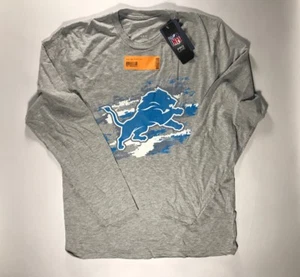 Detroit Lions Gray True Colors Long Sleeve T-Shirt Size Medium NWT - Picture 1 of 4