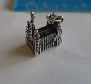 Sterling Silber 3D 11x15mm Mormonentempel in Salt Lake City Utah Charm - Bild 1 von 12