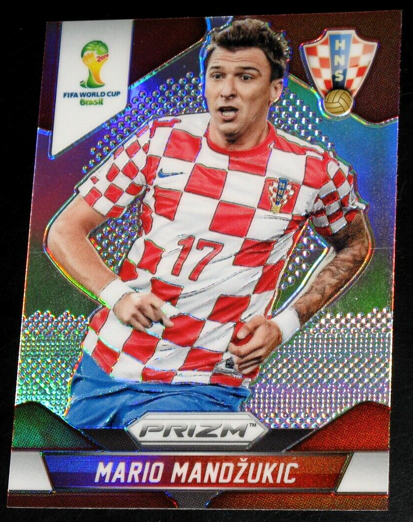 2014 Prizm World Cup Mario Mandzukic Silver Refractor Prizms Croatia b