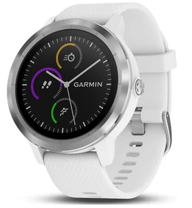 Garmin Vívoactive 3 GPS-Smartwatch - Weiß Silikon, Edelstahl - Bild 1 von 10