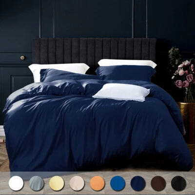 Ultra Soft Silky Satin Duvet Cover Set Premium Quality Comforter Cover Set 3 Pcs - Image 1 of 4