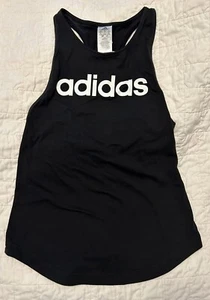 New NWT S Small Adidas Women’s Tank Multi Sport Black White Logo - Picture 1 of 2