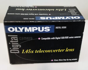 Olympus Tele Conversion 1.45x   43mm-46mm Step-up ring included