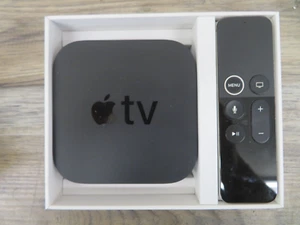 Apple TV 32GB 4K HD Media Streamer - Black (MQD22LL/A) *No Cords* - Picture 1 of 2