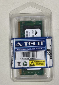 A-Tech 2GB PC2-6400 Laptop SODIMM DDR2 Notebook Memory RAM 1x 2GB Module - Picture 1 of 3
