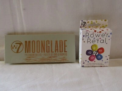 NEW W7 MOONGLADE EYESHADOW PALETTE & W7 POWER PETAL 5 MINI SPONGES. - Image 1 of 4