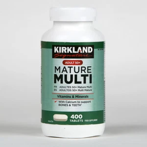 Kirkland Adult 50+ Mature Multi Vitamins & Minerals| Bones & Teeth - 400 Tablets - Picture 1 of 2