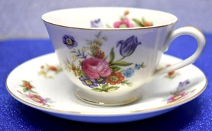 VTG Cherry China Cup and Saucer Occupied Japan Mid Modern - Picture 1 of 11