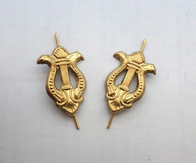 2 DDR Musiker Auflagen für NVA Stasi NVA Grenztruppen Uniform - Schulterstücke - Bild 1 von 3