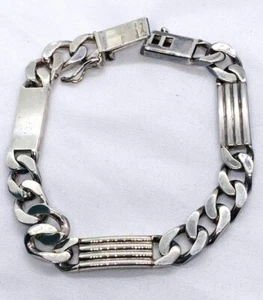 Auténtico Brazalete Tiffany & Co Barra Acanalada Eslabones Curvos 7.25" - Imagen 1 de 11