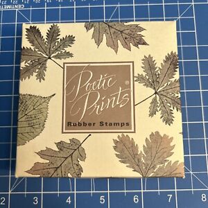 HERO ARTS Rubber Stamp Set MORE REAL LEAVES Wood Mounted