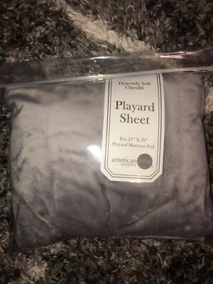 American Baby Company Heavenly Soft Chenille Pack Ajustable N Playard Sábana... Foto 1 de 2